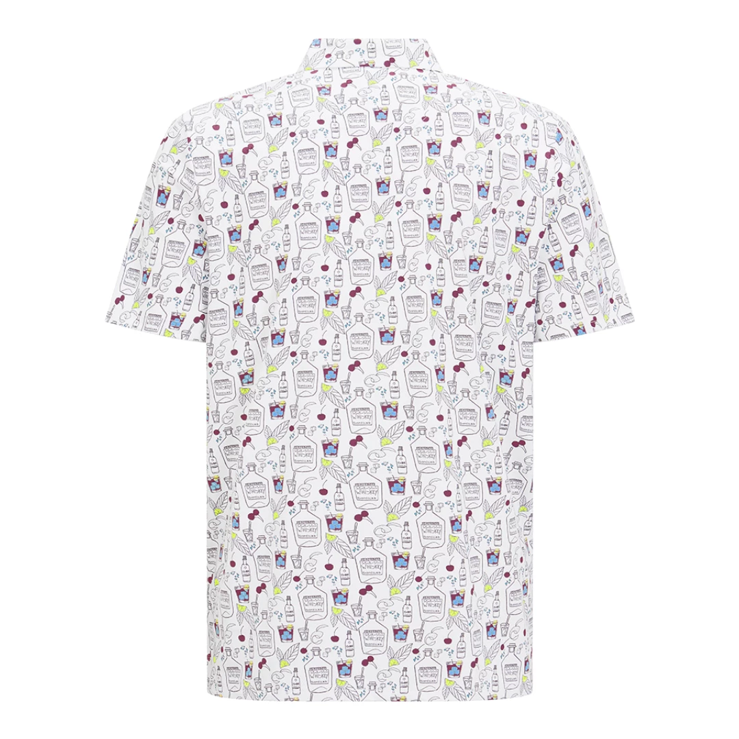 Original Penguin Whiskey Printed Golf Polo Shirt OGKSB009GG 2 Original Penguin Whiskey Printed Golf Polo Shirt OGKSB009GG - Image 2