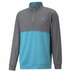 Puma Gamer Colour Block 1/4 Zip Golf Top 532985