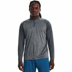 Under Armour Tech 2.0 Novelty 1/4 Zip Golf Pullover 1370854 -Mid Layers Store Sale Armour Tech Novelty Zip Golf Pullover 4