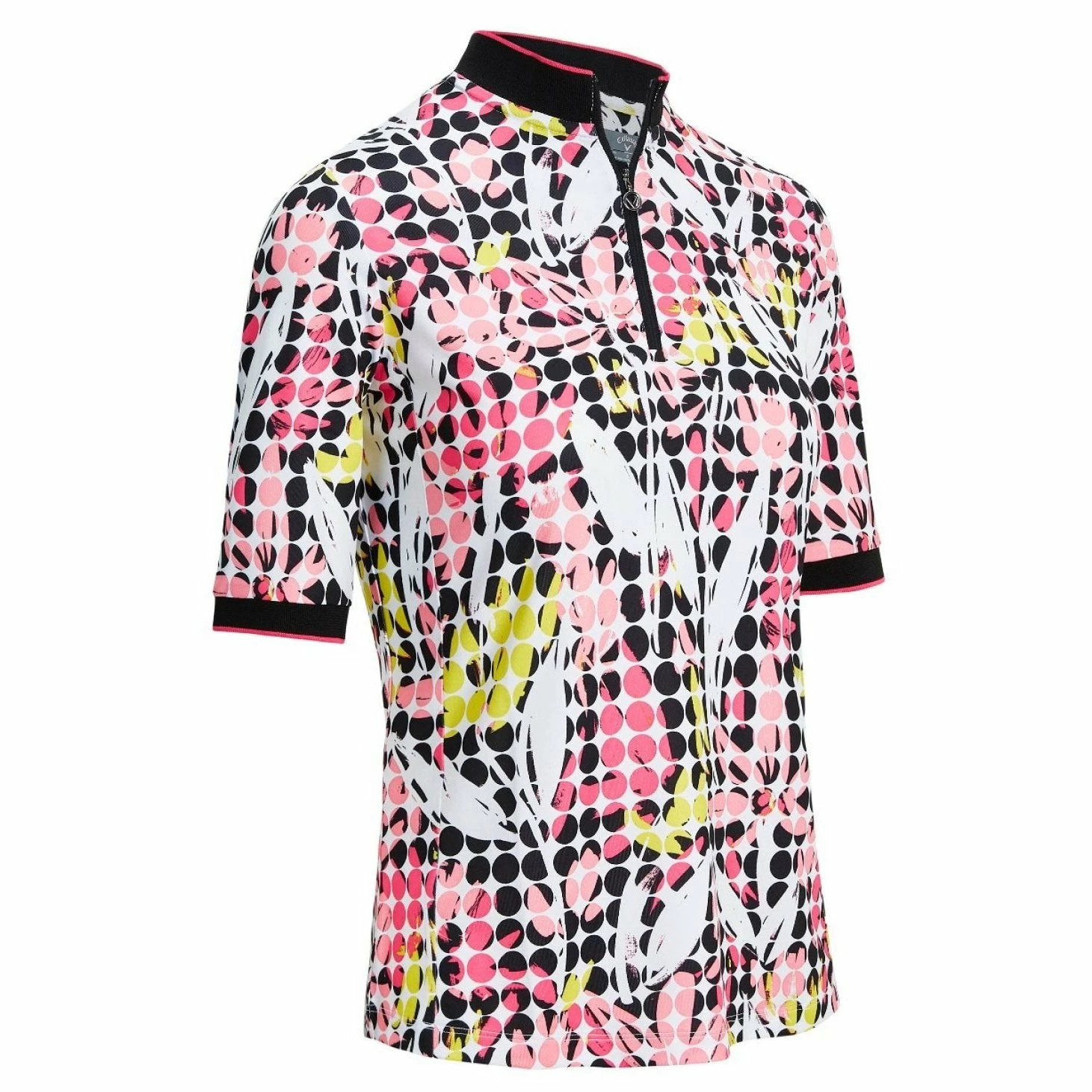 Callaway Ladies Abstract Print Golf Polo Shirt CGKSA041 1 Callaway Ladies Abstract Print Golf Polo Shirt CGKSA041