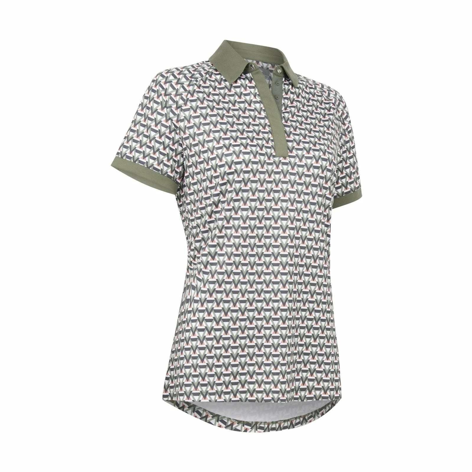 Callaway Ladies Chev Printed Golf Polo Shirt CGKFC070 1 Callaway Ladies Chev Printed Golf Polo Shirt CGKFC070