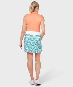 Callaway Ladies Cubist Oranges Printed Golf Skort CGKBSC21 -Mid Layers Store Sale Callaway Ladies Cubist Oranges Printed Golf Skort CGKBSC 1