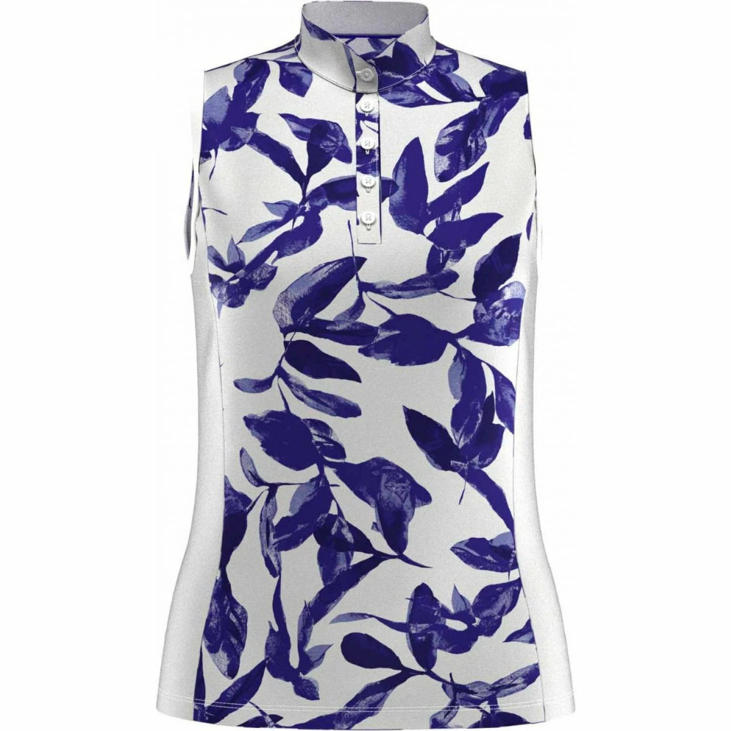 Callaway Ladies Floral Sleeveless Golf Polo CGKSB0Y1 1 Callaway Ladies Floral Sleeveless Golf Polo CGKSB0Y1