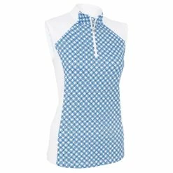 Callaway Ladies Printed Floral S/L Golf Polo Shirt CGKSC018