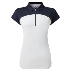 FootJoy Ladies Cap Sleeve Colour Block Golf Polo Shirt 80176