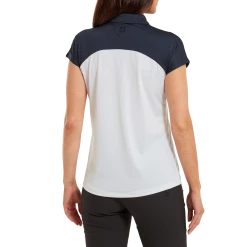 FootJoy Ladies Cap Sleeve Colour Block Golf Polo Shirt 80176 -Mid Layers Store Sale FJ 80176 03