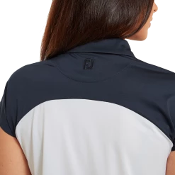 FootJoy Ladies Cap Sleeve Colour Block Golf Polo Shirt 80176 -Mid Layers Store Sale FJ 80176 05