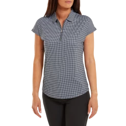 FootJoy Ladies HTH Print Cap Sleeveless Golf Polo Shirt 80178 -Mid Layers Store Sale FJ 80178 02