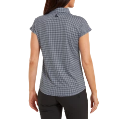 FootJoy Ladies HTH Print Cap Sleeveless Golf Polo Shirt 80178 -Mid Layers Store Sale FJ 80178 03