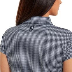 FootJoy Ladies HTH Print Cap Sleeveless Golf Polo Shirt 80178 -Mid Layers Store Sale FJ 80178 05