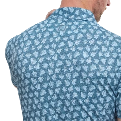 FootJoy Shadow Palm Print Pique Golf Shirt 88375 9 FootJoy Shadow Palm Print Pique Golf Shirt 88375 -Mid Layers Store Sale FJ 88375 05