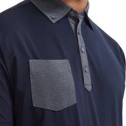 FootJoy Tonal Trim With Pocket Golf Shirt 88377 -Mid Layers Store Sale FJ 88377 05