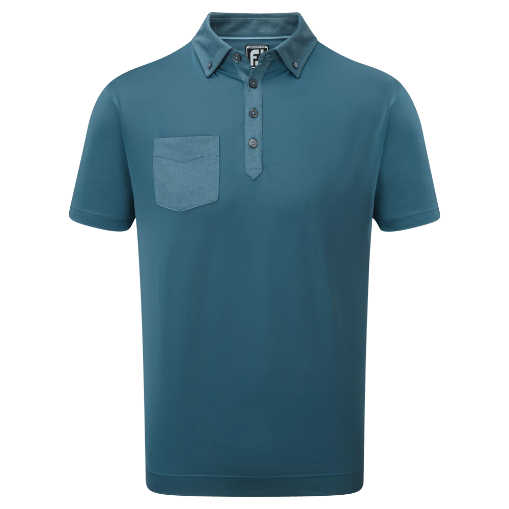 FootJoy Tonal Trim With Pocket Golf Shirt 88378 1 FootJoy Tonal Trim With Pocket Golf Shirt 88378