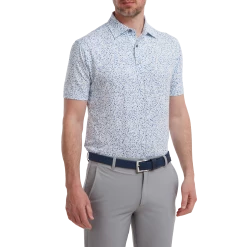 Footjoy Granite Print Lisle Golf Shirt 88418 -Mid Layers Store Sale FJ 88418 02