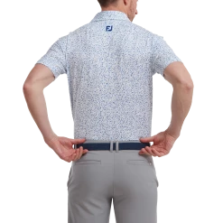Footjoy Granite Print Lisle Golf Shirt 88418 -Mid Layers Store Sale FJ 88418 03
