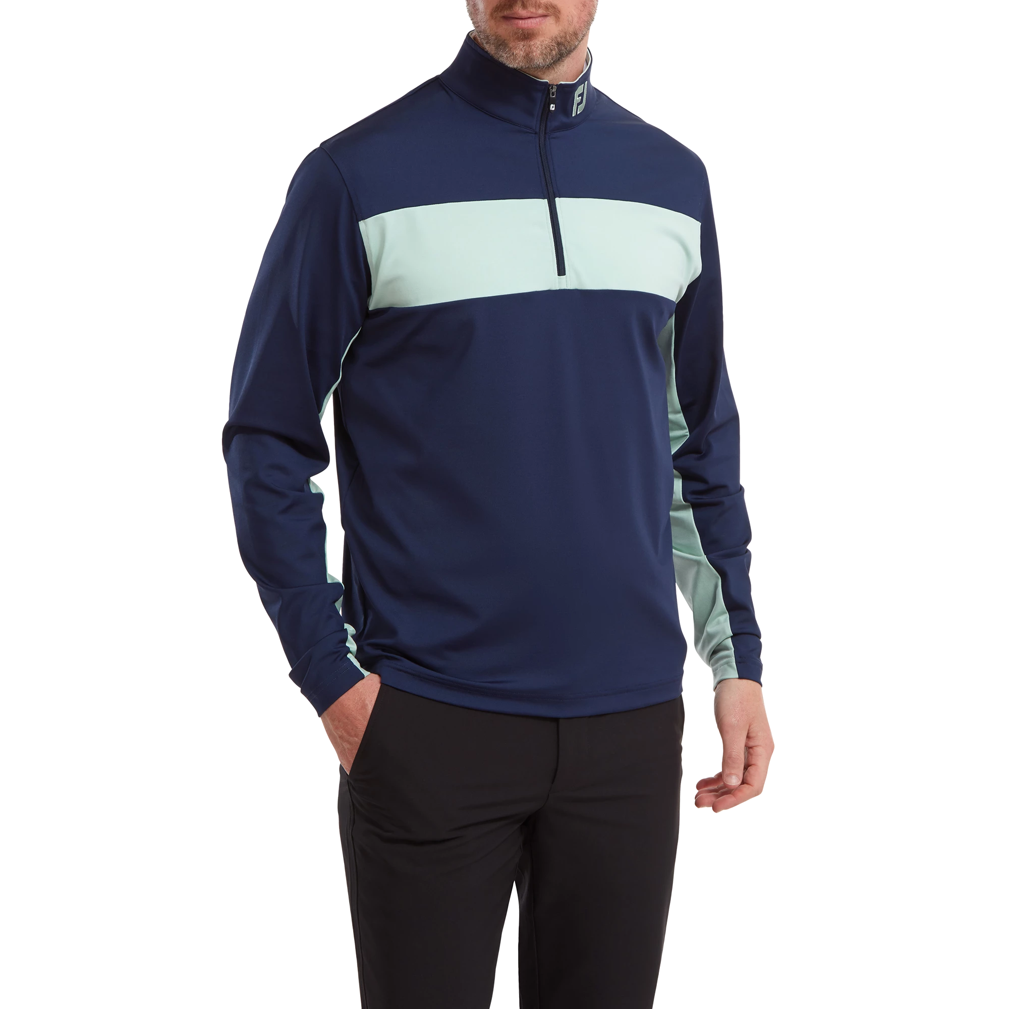 FootJoy Engineered Chest Stripe Chill-Out Golf Pullover 88426 4 FootJoy Engineered Chest Stripe Chill-Out Golf Pullover 88426 - Image 4