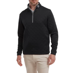 Footjoy Diamond Quilted Chill Out Golf Pullover 88451 -Mid Layers Store Sale FJ 88451 02