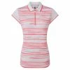 FootJoy Ladies Cap Sleeve Colour Block Lisle Golf Polo Shirt 88466
