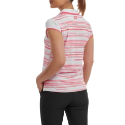 FootJoy Ladies Cap Sleeve Colour Block Lisle Golf Polo Shirt 88466 -Mid Layers Store Sale FJ 88466 03