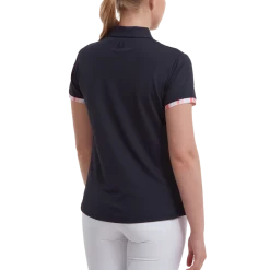 FootJoy Ladies Watercolour Trim Pique Golf Polo Shirt 88486 -Mid Layers Store Sale FJ 88486 03