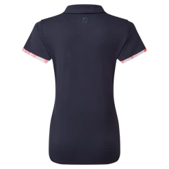 FootJoy Ladies Watercolour Trim Pique Golf Polo Shirt 88486 -Mid Layers Store Sale FJ 88486 04