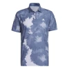 Adidas Flower Mesh Print Golf Polo Shirt HS1131