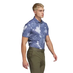 Adidas Flower Mesh Print Golf Polo Shirt HS1131 -Mid Layers Store Sale Flower Mesh Golf Polo Shirt White HS1131 25 model PhotoRoom