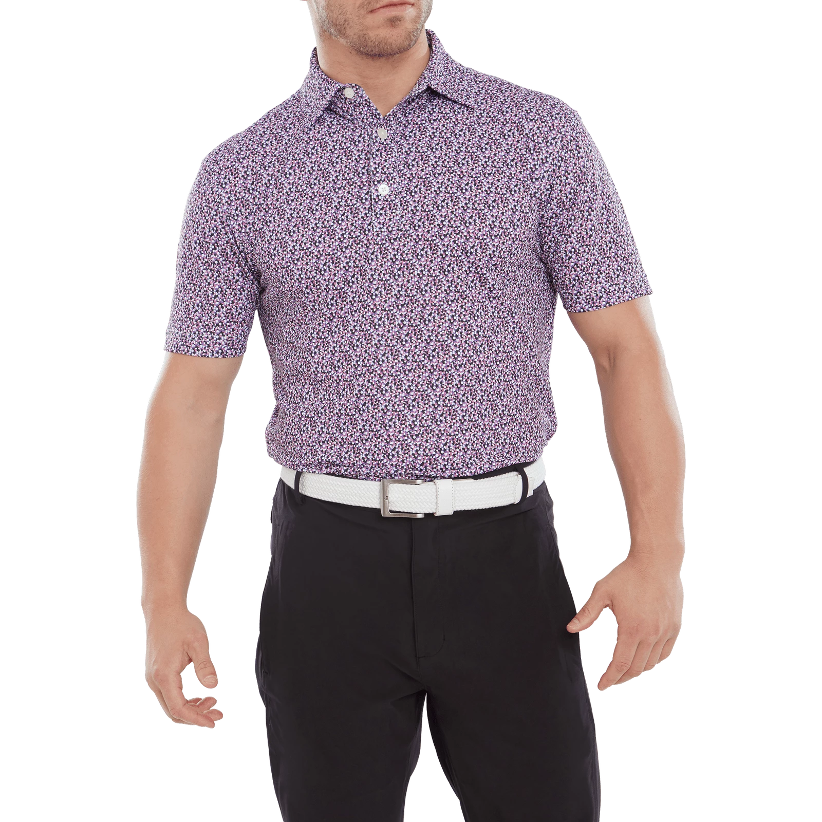FootJoy Confetti Print Golf Polo Shirt 80087 2 FootJoy Confetti Print Golf Polo Shirt 80087 - Image 2