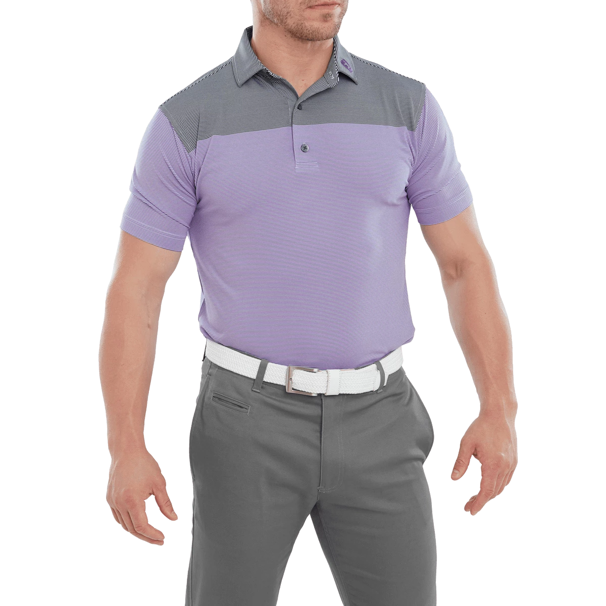 FootJoy End-On-End Block Golf Polo Shirt 80027 3 FootJoy End-On-End Block Golf Polo Shirt 80027 - Image 3