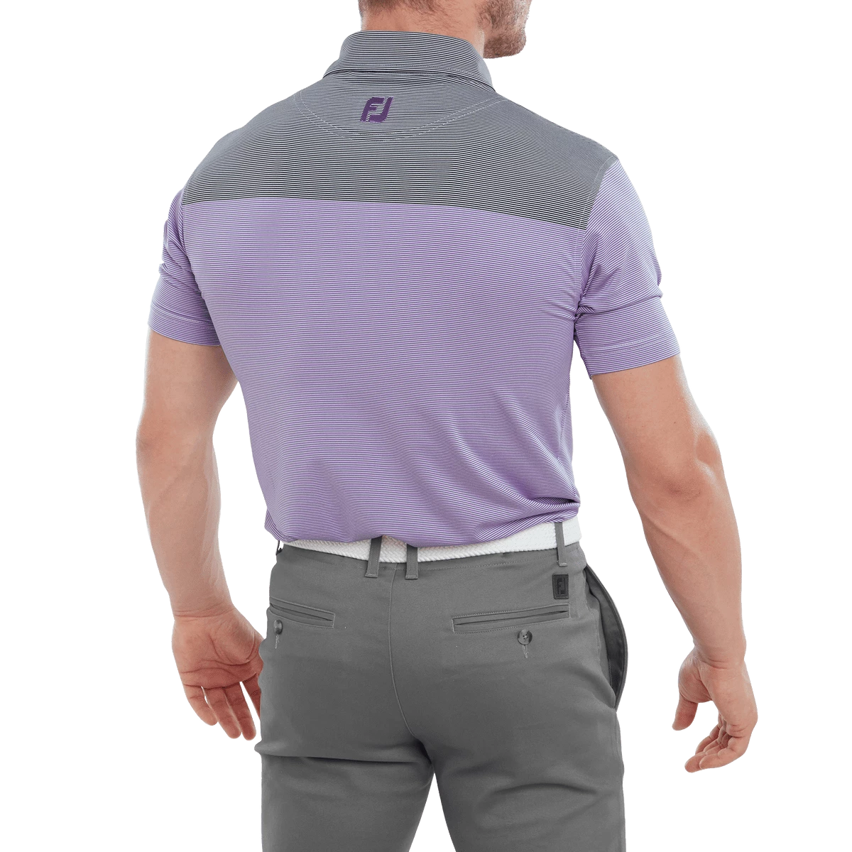 FootJoy End-On-End Block Golf Polo Shirt 80027 4 FootJoy End-On-End Block Golf Polo Shirt 80027 - Image 4