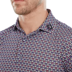 FootJoy Half Moon Geo Print Golf Polo Shirt 80012 9 FootJoy Half Moon Geo Print Golf Polo Shirt 80012 -Mid Layers Store Sale FootJoy Half Moon Geo Print Golf Polo Shirt 80012 13