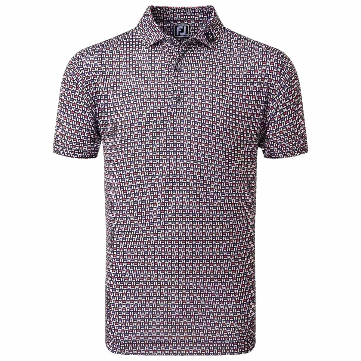 FootJoy Half Moon Geo Print Golf Polo Shirt 80012 1 FootJoy Half Moon Geo Print Golf Polo Shirt 80012