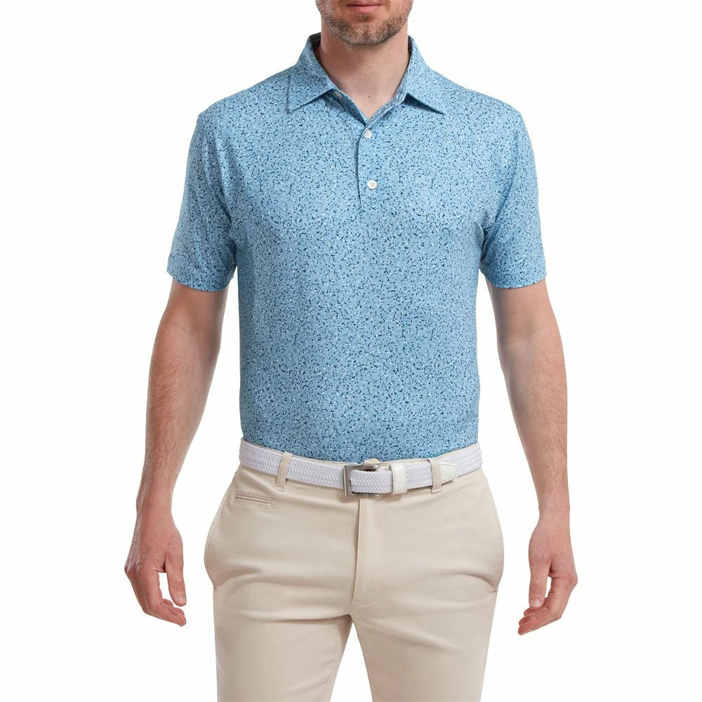 Footjoy Granite Print Lisle Golf Shirt 88417 2 Footjoy Granite Print Lisle Golf Shirt 88417 - Image 2
