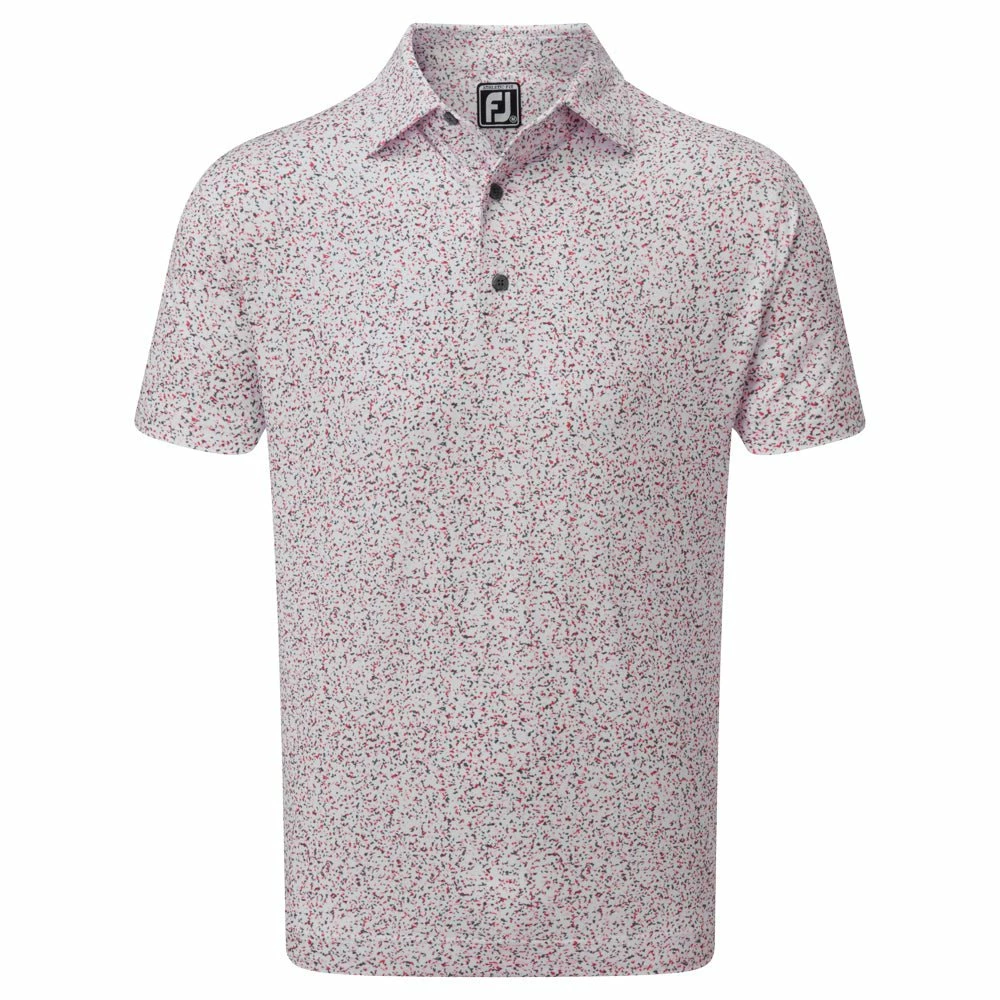 Footjoy Granite Print Lisle Golf Shirt 88416 1 Footjoy Granite Print Lisle Golf Shirt 88416