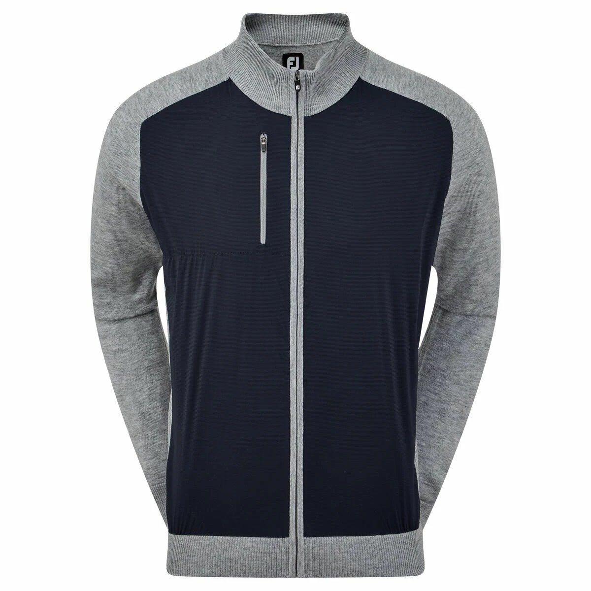 Footjoy Wool Blend Tech Full Zip Golf Sweater 92948 1 Footjoy Wool Blend Tech Full Zip Golf Sweater 92948