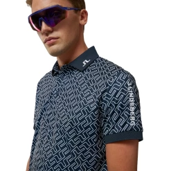 J.Lindeberg Tour Tech Print Golf Shirt GMJT07067 -Mid Layers Store Sale GMJT07067 A032 006 Web 150dpi PhotoRoom