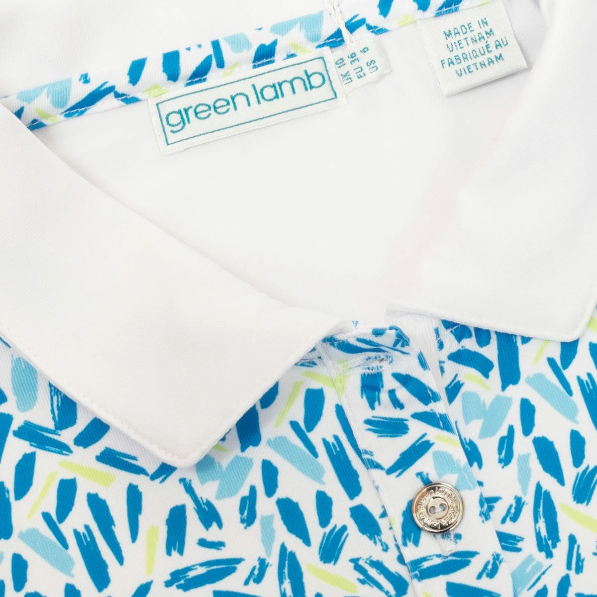 Green Lamb Ladies Kay SL Printed Polo Golf Shirt SG22922 - Image 3