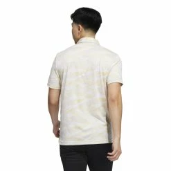 Adidas Horizon Print Golf Polo Shirt HF6501 -Mid Layers Store Sale HF6501 5 APPAREL OnModel BackView white