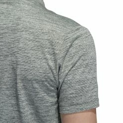 Adidas Textured Stripe Sport Golf Polo Shirt HF9044 -Mid Layers Store Sale HF9044 8 APPAREL OnModel DetailView2 white