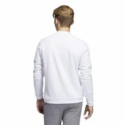Adidas Core Crew Neck Golf Pullover HF9133 -Mid Layers Store Sale HF9133 5 APPAREL OnModel BackView white