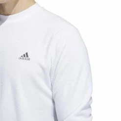 Adidas Core Crew Neck Golf Pullover HF9133 -Mid Layers Store Sale HF9133 7 APPAREL OnModel DetailView1 white