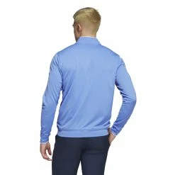 Adidas UPF Lightweight 1/4 Zip Golf Midlayer HR8955 -Mid Layers Store Sale HR8955 5 APPAREL OnModel BackView white