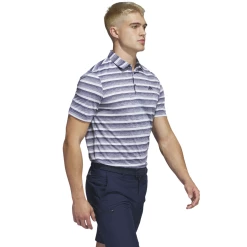 Adidas 2-Colour Stripe Golf Polo Shirt HS7579 -Mid Layers Store Sale HS7579 6 APPAREL OnModel WalkingView white PhotoRoom