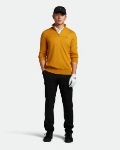 Lyle & Scott Quarter Zip Golf Pullover KN1041G 6 Lyle & Scott Quarter Zip Golf Pullover KN1041G -Mid Layers Store Sale KN1041G A06 02