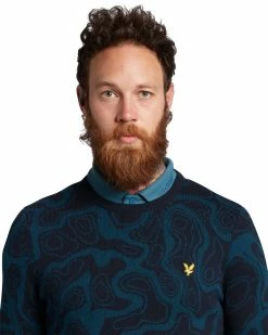 Lyle & Scott Contour Golf Pullover KN1764G -Mid Layers Store Sale KN1764G W776 4
