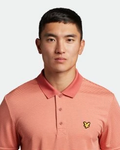 Lyle & Scott Microstripe Golf Polo Shirt SP1464GC 6 Lyle & Scott Microstripe Golf Polo Shirt SP1464GC -Mid Layers Store Sale Lyle Scott Microstripe Golf Polo Shirt SP1464GC 2