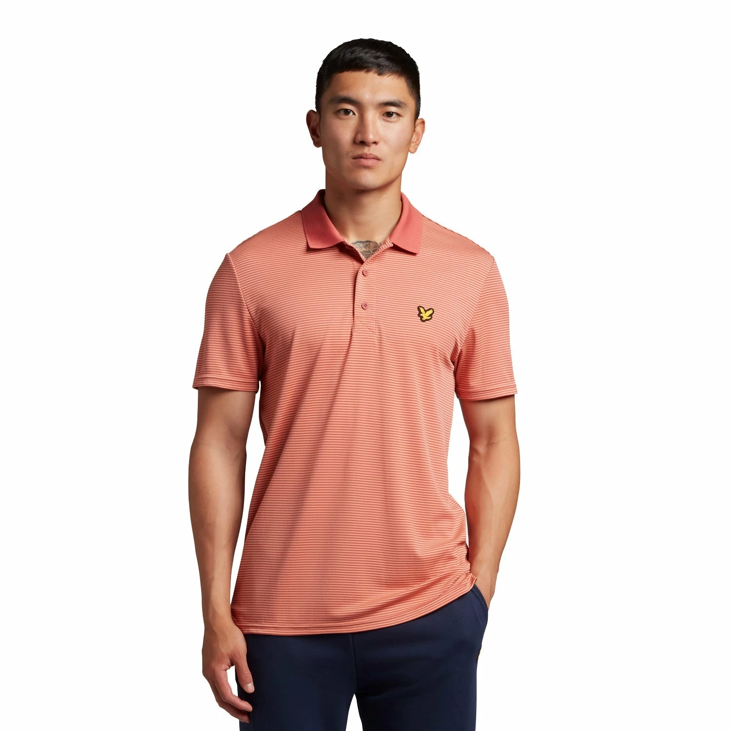 Lyle & Scott Microstripe Golf Polo Shirt SP1464GC 1 Lyle & Scott Microstripe Golf Polo Shirt SP1464GC