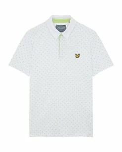 Lyle & Scott Lyle Polka Dot Golf Polo Shirt SP1665G -Mid Layers Store Sale Lyle Scott Polka Dot Golf Polo Shirt SP 7