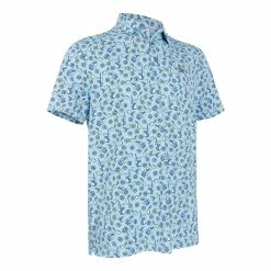 Original Penguin Lemonade All Over Print Golf Polo Shirt OGKSC042