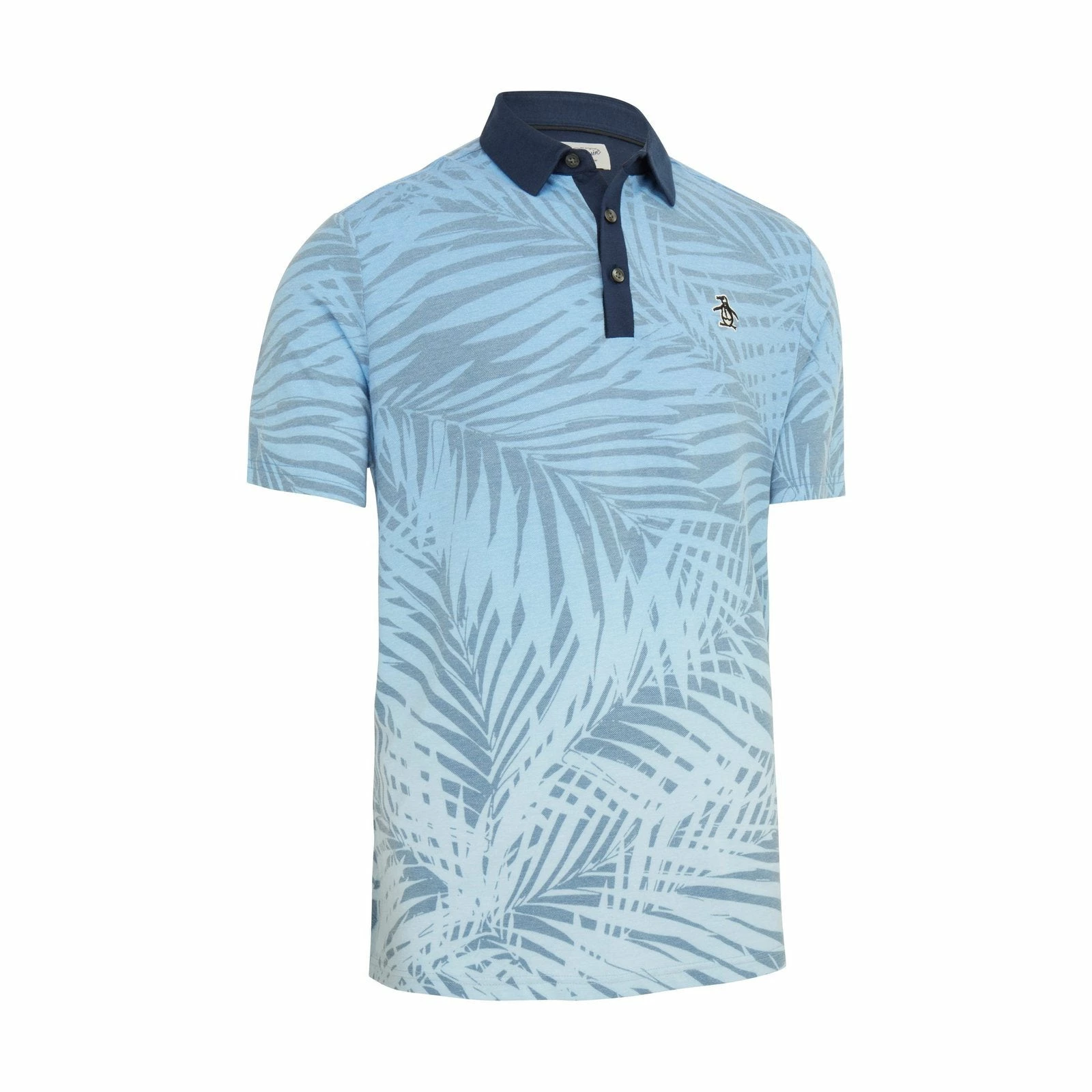 Original Penguin Resort Leaf Print Golf Polo Shirt OGKSC047